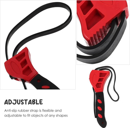 6inch Multifunctional Belt Wrench Oil Filter Puller Strap Spanner Chain Wrench Strap Opener Adjustable Disassembly Tool