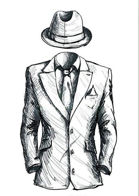 Elegant Men's Suits Luxury Wedding Notch Lapel Slim Fit 2 Piece Jacket Pants High Quality Male Clothing Customized Outfit Blazer
