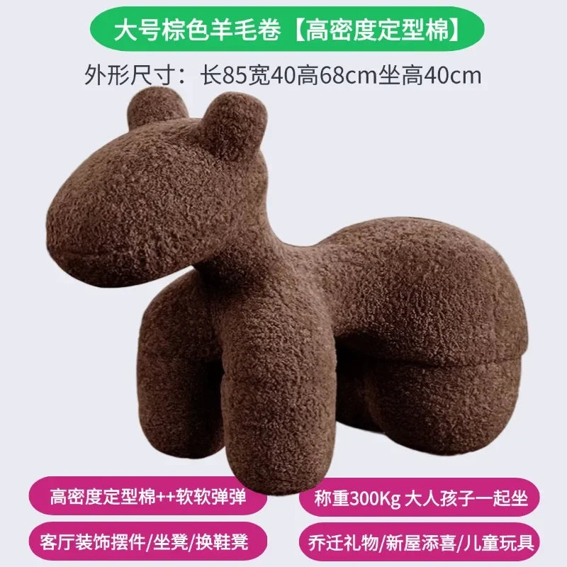 Modern creative single sofa ornament gift living room chairs Design Relaxing chair home furniture lint Pony stool chair