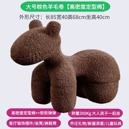 Modern creative single sofa ornament gift living room chairs Design Relaxing chair home furniture lint Pony stool chair