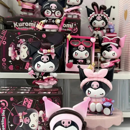 Sanrio Kuromi Sparkling Idol Series Cartoon Blind Box Toy Creative Personalized Desktop Ornaments Statue Model Surprise Gift Box