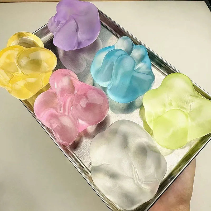 Moldable Squishy Coconut Oil Squeeze Toy Moldable Stress Ball Vaseline Fidget Squishes Fun Anti-stress Sensory Toy Adult Gift