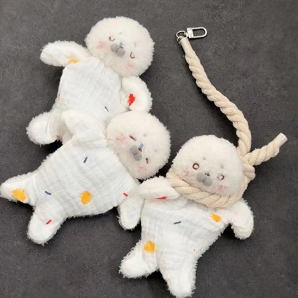 Stress Relief Plush Toy Cute Seal Bean Bag With Hanging Rope Funny Sensory For Stress Relief & Kids