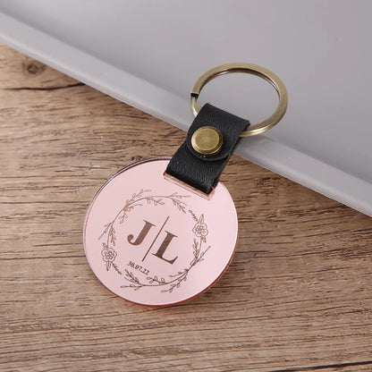 Custom Engraved Wedding Names Wood Key Chain, Custom Gifts for Wedding Gift Key Chain, Birthday, Valentines or Galentines Gift