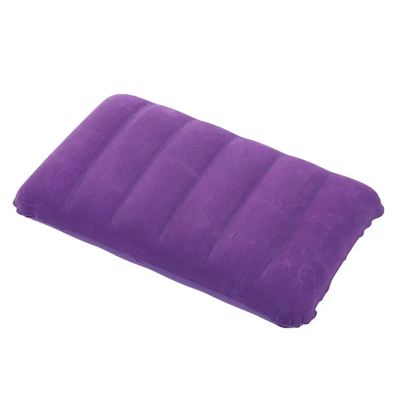 47x30cm Portable Inflatable Cushion Beach Office Household Outdoor Soft Pillows Double-sided Back Relaxing Tool Plane Head Rest