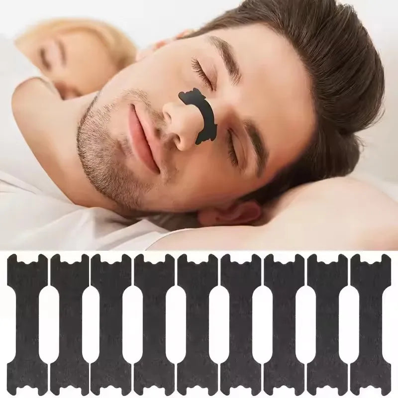 10-50pcs Anti Snoring Nose Strips Extra Strength Breathable Nasal Patches for Snore Relief Better Sleep Home Sleeping Aid
