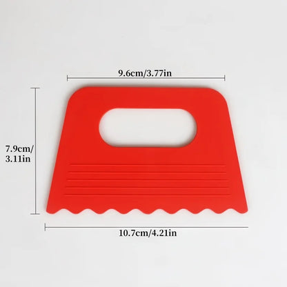 Plastic 4 pieces DIY graffiti paint tooth scraper creative painting tool