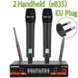 SENNESAI Ew100g3 Professional Dual Wireless Microphone Stage Performance 2 Channels 600-699MHz UHF Karaoke Metal Handheld