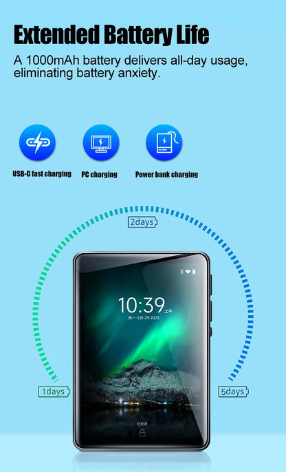 Android and WiFi MP3 Player 2.8 inchs Bluetooth Speaker Online Music Streaming Built in Play Store Spotify Apple Music deezer
