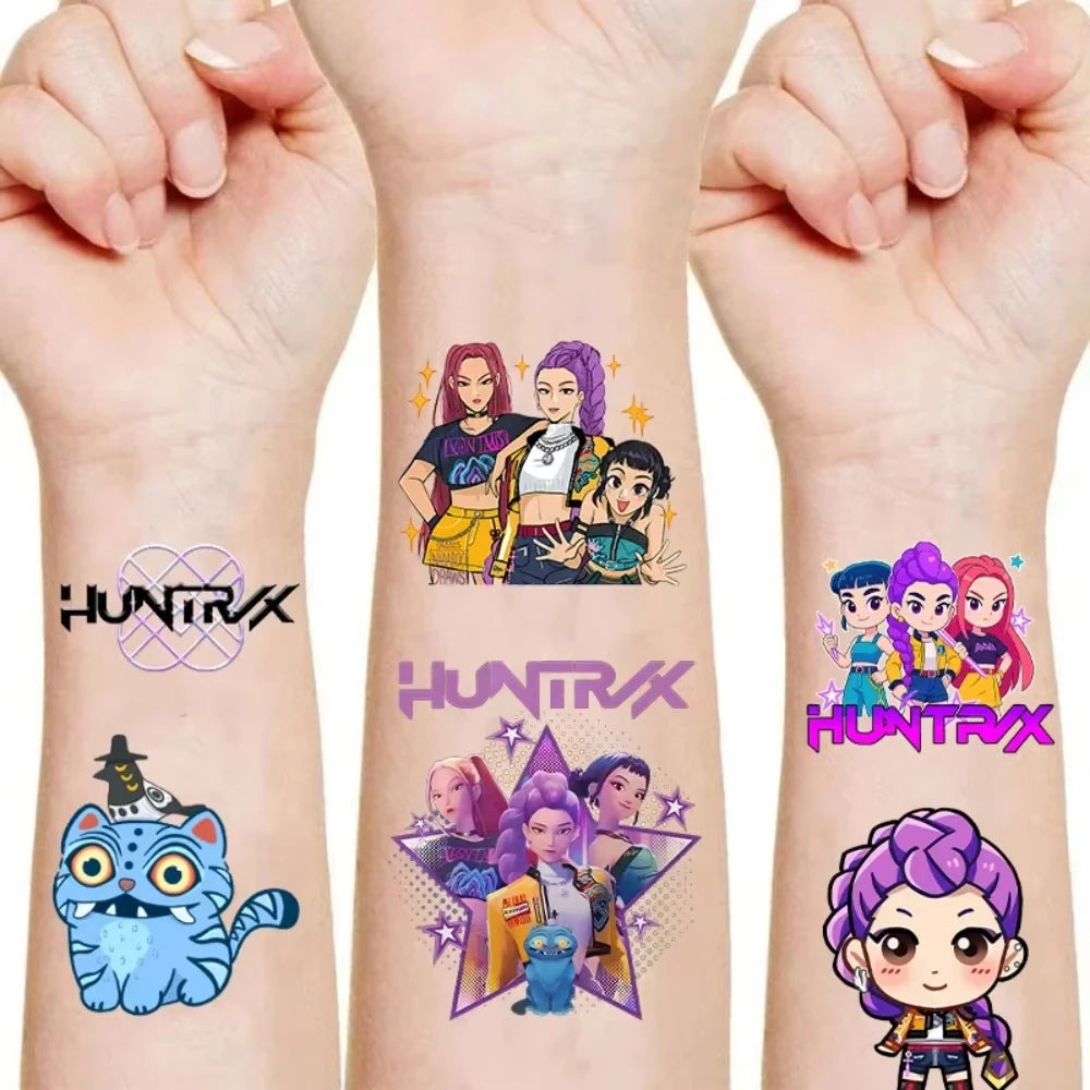 20pcs/set Girl Group Theme Temporary Tattoo Sticker Tattoo Sticker Demonizing For Party Gifts