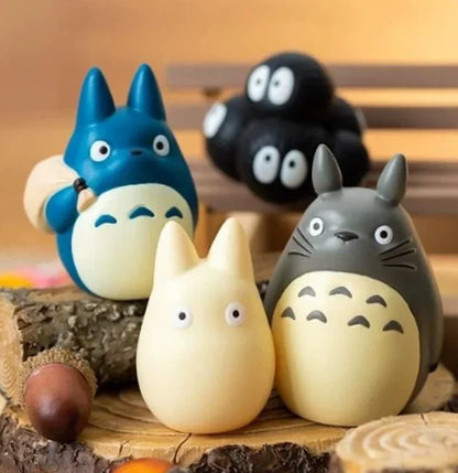 Spot Anime Action Figure Cat Coal Ball Elf Faceless Male Finger Decoration Blind Box Finger Set Toy Birthday Gift For Anime Fans