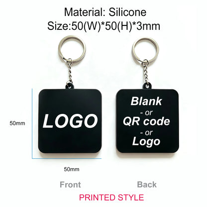 Custom 2D/3D Soft Rubber Key Chain Silicone Personalized Logo PVC Keyring Fashion Keychains Customizable Key Holder Chain