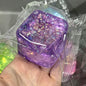Maltose Cube Stress Squeeze Toy Decompression Small Ice Cubes Anti Stress Slow Rebound Polar Light Colorful Squeeze TPR Block
