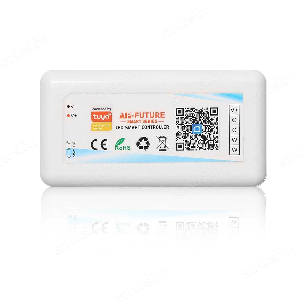 Tuya WiFi Smart LED Controller RGB/RGBW/RGBCCT Single Color Dimmer DC5V-24V LED Strip Remote Switch Works with Alexa Google