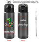 1pc Custom Back to School Game Character Pattern 780ml/26oz Plastic Water Bottle Outdoor Travel Sports Cup