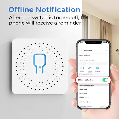 Smart Home Zigbee WiFi Smart Switch with Power Monitor 16A Tuya Light Switch Module DIY Breaker Relay Voice for Alexa Google