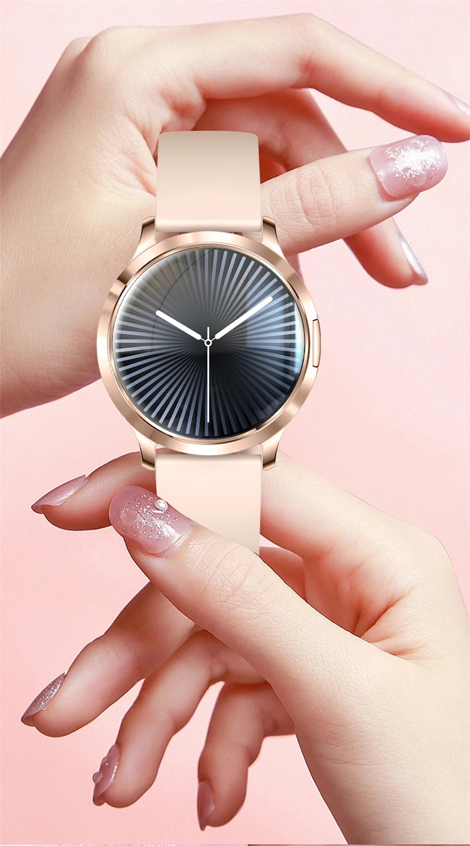 Nowy Smartwatch dla Kobiet 1.32 Cala AMOLED HD Ekran Sportowy Fitness Wodoodporny Zegarek Połączenia Bluetooth Cyfrowy Smartwatch Damski
