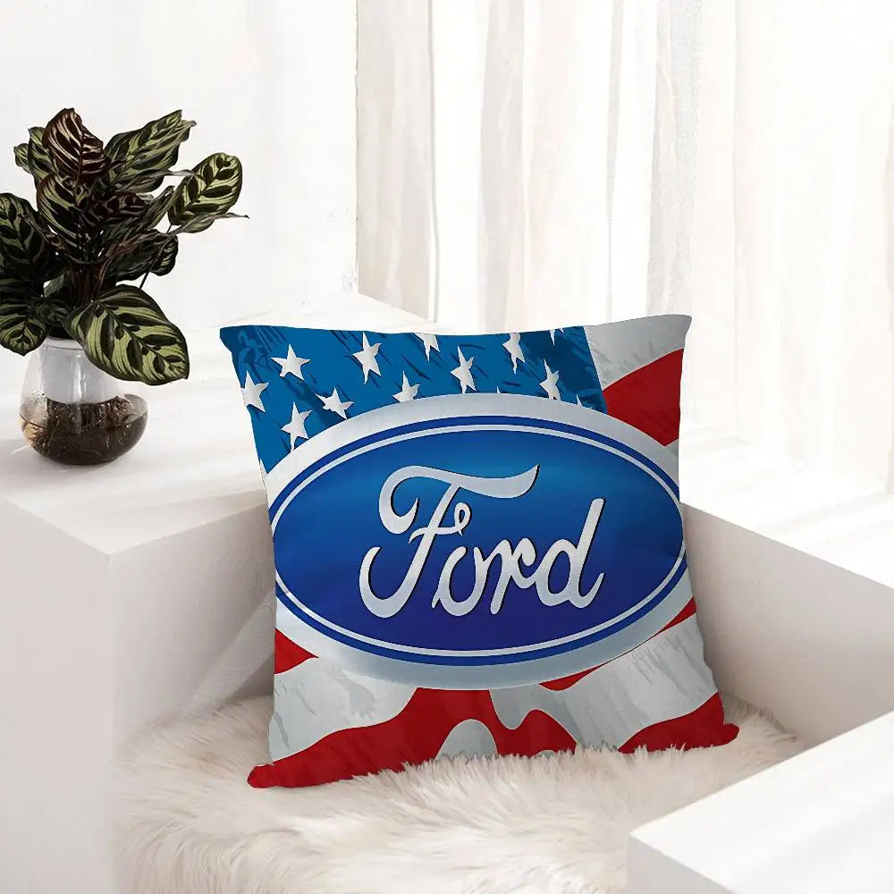 Car F-Ford Pillow Anime Pillow Sofa Bed Head Pillow Cover Cushion Cover 45x45 cm Fashion