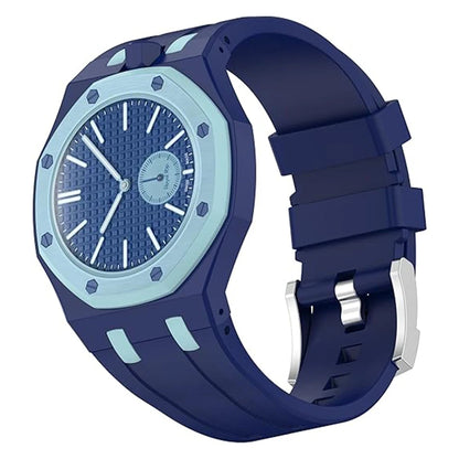 PC Case+Silicone Strap for Swatch X AP Royal Pop Pocket Watch Changer To Wristwatch Integrated Modification Accessories