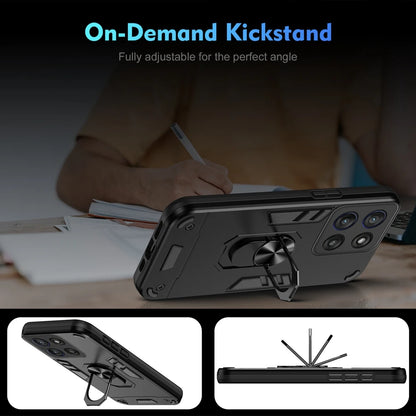 For Motorola Moto G56 5G Case Shockproof Armor Magnetic Holder Ring Case For Moto G56 G 56 MotoG56 Camera Lens Protect Cover