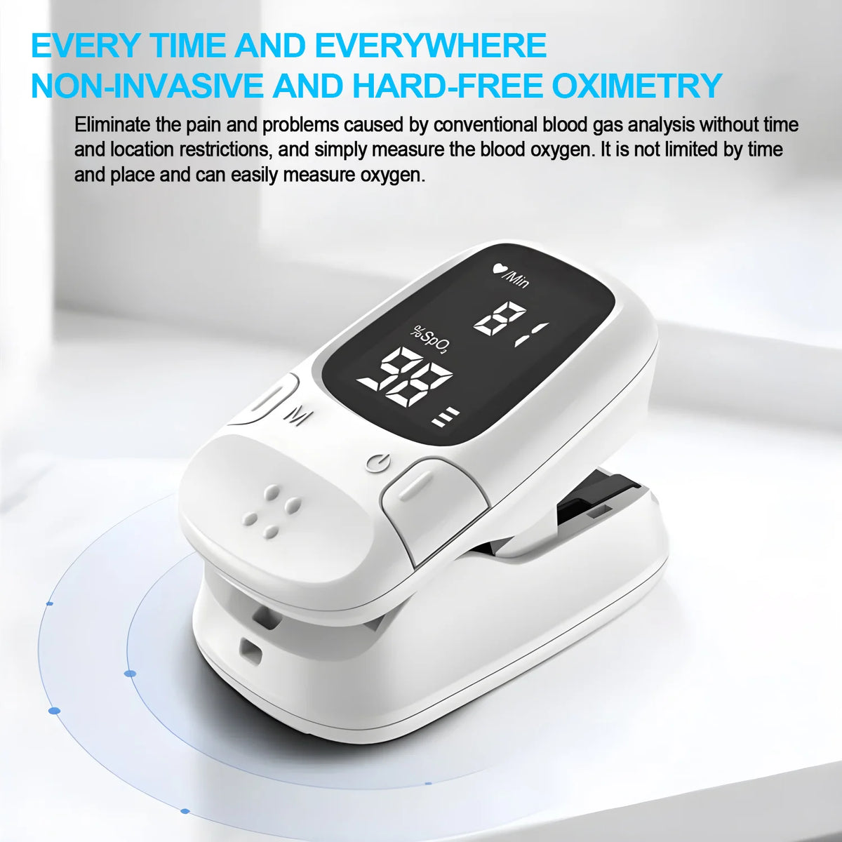 Portable Fingertip Oximeter Heart Rate Meter Pulse Blood Oxygen Saturation OLED Screen Digital Tube Practical Monitor