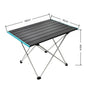 Ultralight Folding Camping Table, High Strength Aluminum, Portable Outdoor Dinner Desk for Picnic BBQ Garden Party, Foldable