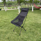 Outdoor Portable Camping Chair, Oxford Cloth Folding Lengthen Seat for Fishing BBQ Festival Picnic Beach, Ultralight Chair