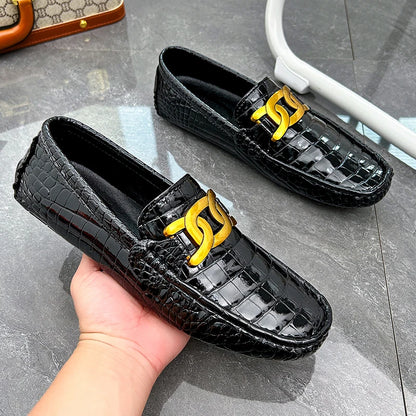 Men Loafers Shoes High Quality Party Shoes Fashion Men Non Slip Casual PU Leather Man Flat Classic Comfy Slip on Men Loafers