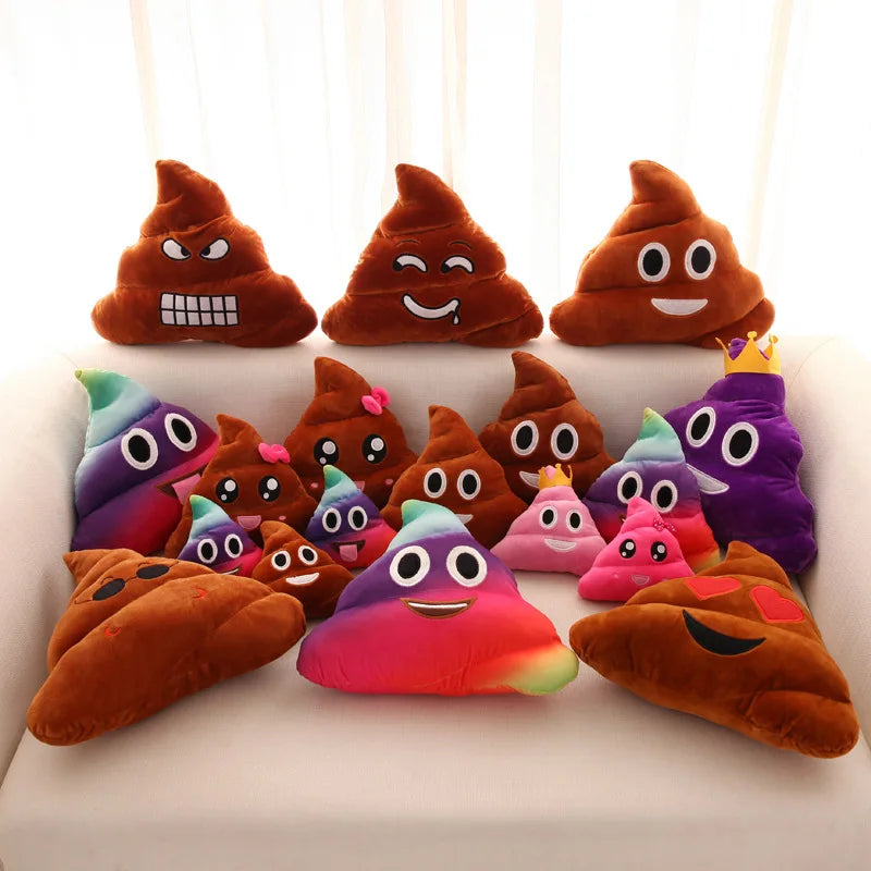 20cm Cartoon New Expression Poo Plush Toys Cute Funny Quirky Funny Poop Cushion Children Plush Toy