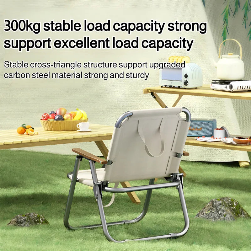 Picnic Beach Folding Chair, Ultra-Lightweight Portable Camping Fishing Seat, Outdoor Compact Durable Chair,Comfortable Practical