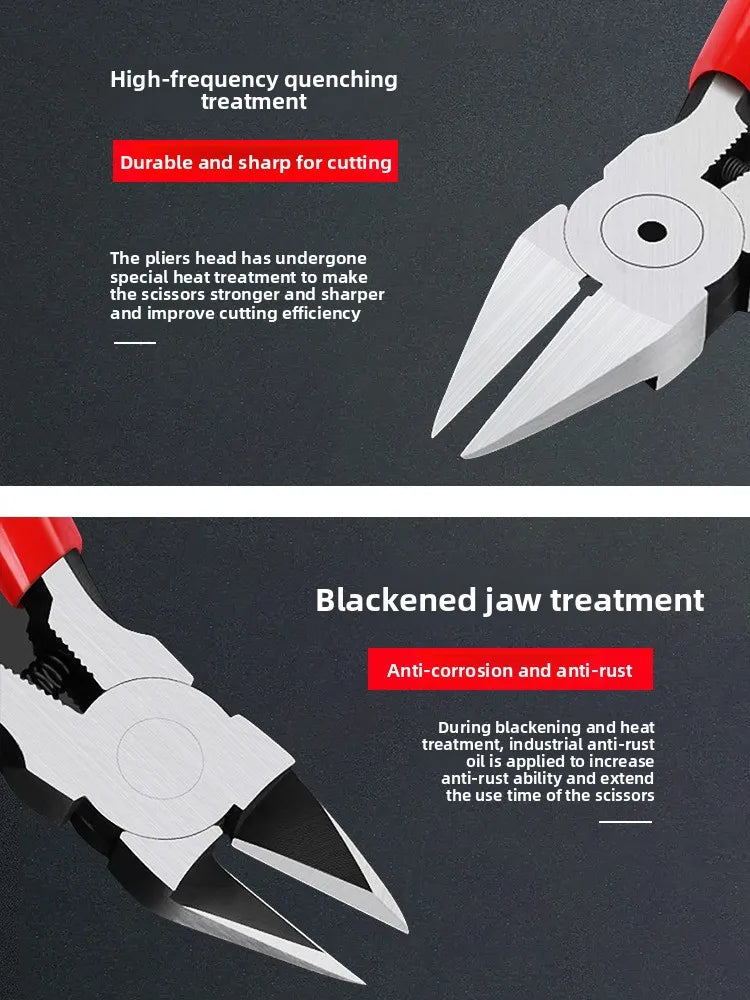 Precision Flush Cutter Sharp Diagonal Cutting Pliers for Metal Wire Cable Plastic Gate Electronics Repair DIY Tool