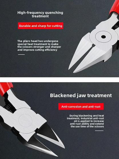Precision Flush Cutter Sharp Diagonal Cutting Pliers for Metal Wire Cable Plastic Gate Electronics Repair DIY Tool