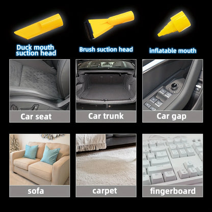 Multifunctional portable car vacuum cleaner dual purpose home car high power wet dry universal cleaning dust removal artifact