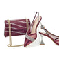 New Fashion Africa Women Shoes and Bags Set with Rhinestone Shoes for Women 2025 Designer Luxury Italian Shoe and Bag Set