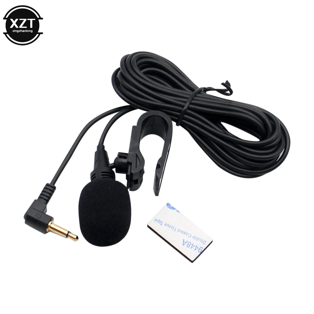 3m Professionals Car Audio Microphone 3.5mm Clip Jack Plug Mic Stereo Mini Wired External Microphone For Auto DVD Radio