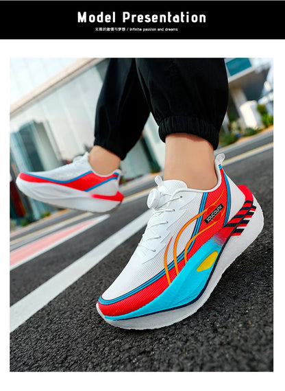 Running Shoes Professional Fitness Carbon Board Men's Sports Marathon Lightweight Women's Comfortable Non Slip Sports Shoes