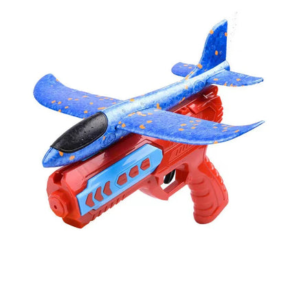 Children's Outdoor Ejection Aircraft Toys Foam Aircraft Oy Gun Parent-Child Outdoor Games Toys Children's Gifts Flying Toy
