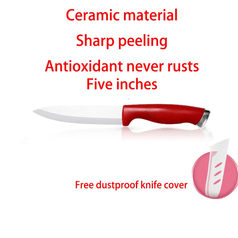 Ceramic Knife 4 5 6 Inch Knives Kitchen Set White Blade Chef Utility Paring Vegetable Slicing Ceramic Knives Kitchen Accessories