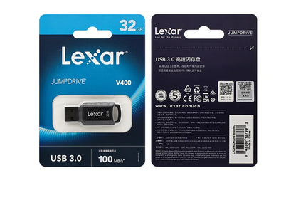 Original Lexar JumpDrive V400 USB 3.2 Stick 32GB 64GB 128GB 256GB USB Pen Drive Memory Stick U Disk For Computer