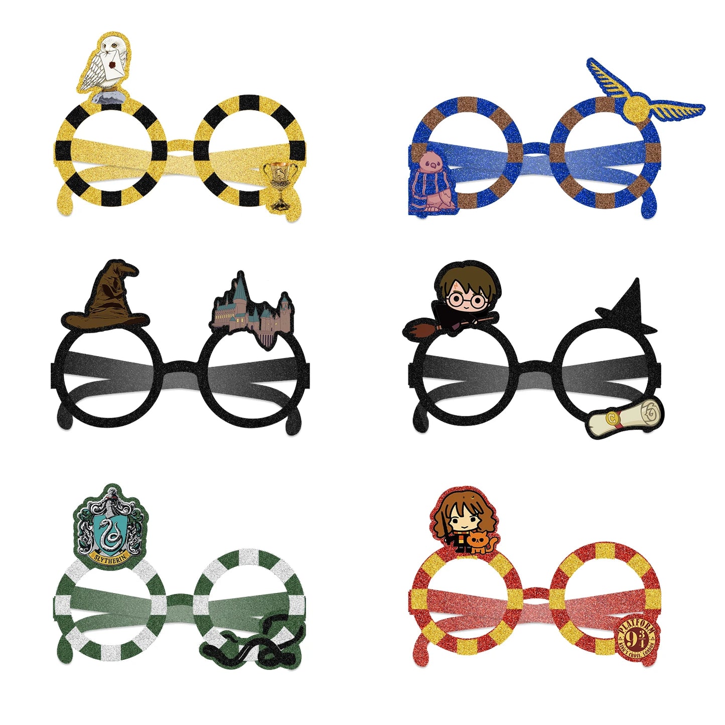 Harry Potter Theme Party Favors Gifts Bag Slap Bracelets 50pcs Stickers Keychains Birthday Souvenir Supplies Classroom Rewards
