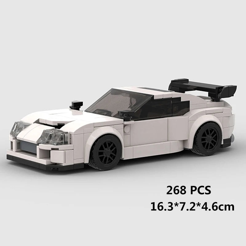 City Speed Racing Car Model Building Blocks DIY Bricks MOC Toy Classic Rally Sports Super Racer Vehicle Christmas gift technique