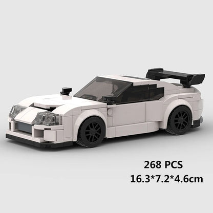 City Speed Racing Car Model Building Blocks DIY Bricks MOC Toy Classic Rally Sports Super Racer Vehicle Christmas gift technique