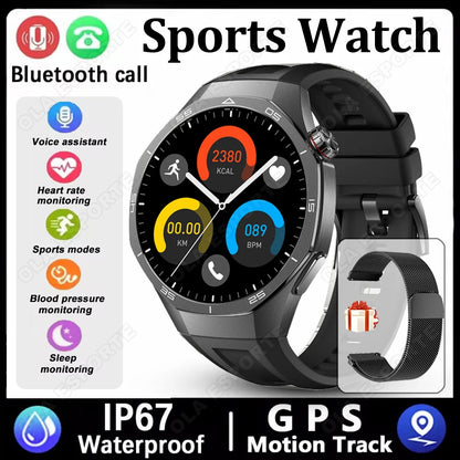 2026 Sports Watch 5 Pro GPS Track Smart Watches Men 1.52"AMOLED Full Touch Screen Waterproof Bluetooth Talk Smart Bracelet Hw12
