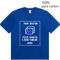 Custom-Made Men's T-Shirts Are Suitable for Team Gatherings, Gyms, and Sports Cotton Round-Neck Short-Sleeved Shirts