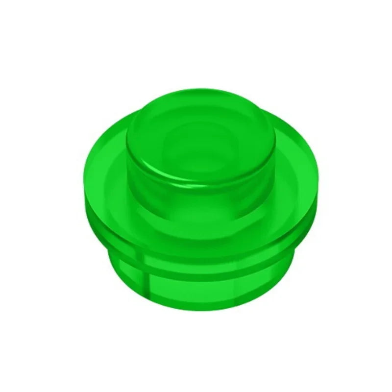 100PCS PLATE 1X1 ROUND Compatible With 4073 Round & Angles MOC Self-Locking Bricks Building Blocks Toys Accessories