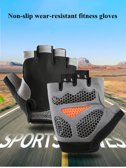 Half Finger Gel Weight Lifting Gloves Men Women Breathable Anti-slip Workout Gloves Summer Gym Yoga Sport Training Hand Gloves