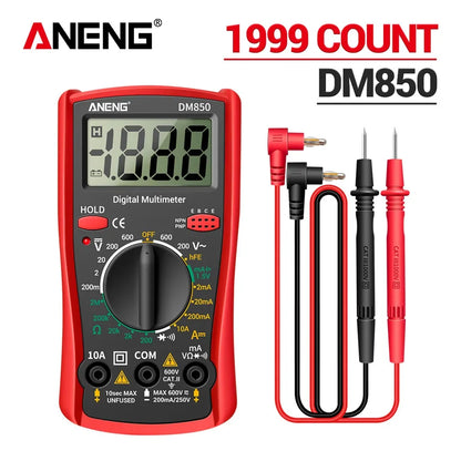 Cyfrowy multimetr ANENG DM850 AC/DC Profesjonalny tester napięcia 1999 Licznik automatyczny Miernik prądu Narzędzie detekcyjne