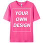 Personalized Custom Print Summer Y2K Team T-Shirt Cotton Casual Loose Short Sleeve Basics Fashion Tee Work Breathable Streetwear