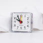 Table Clock Square Alarm Clock Small Alarm Electronic Bed Compact Travel Clock Quartz For Child Students Desk Alarm