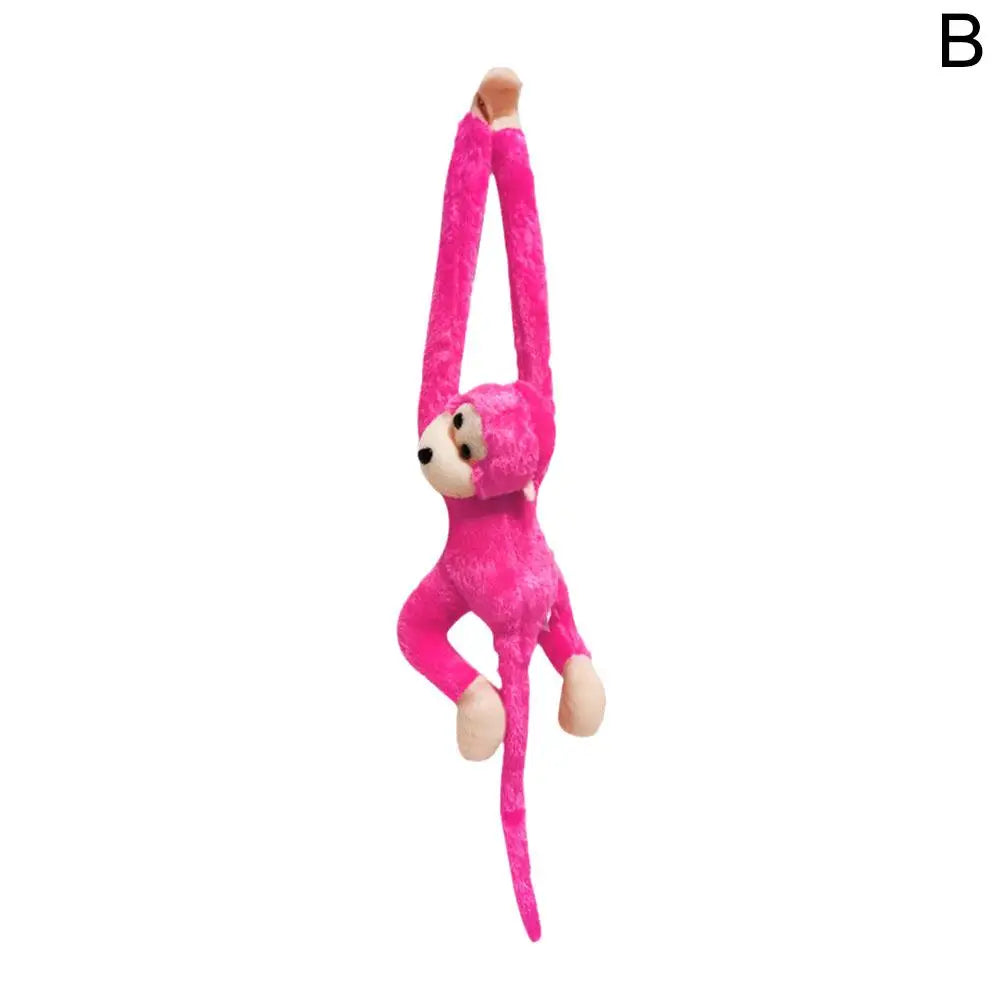 Colorful Long-arm Monkey Plush Stuffed Dolls Children's Animal Plush Toys Creative Curtain Dolls Hanging Monkeys Decorative Gift